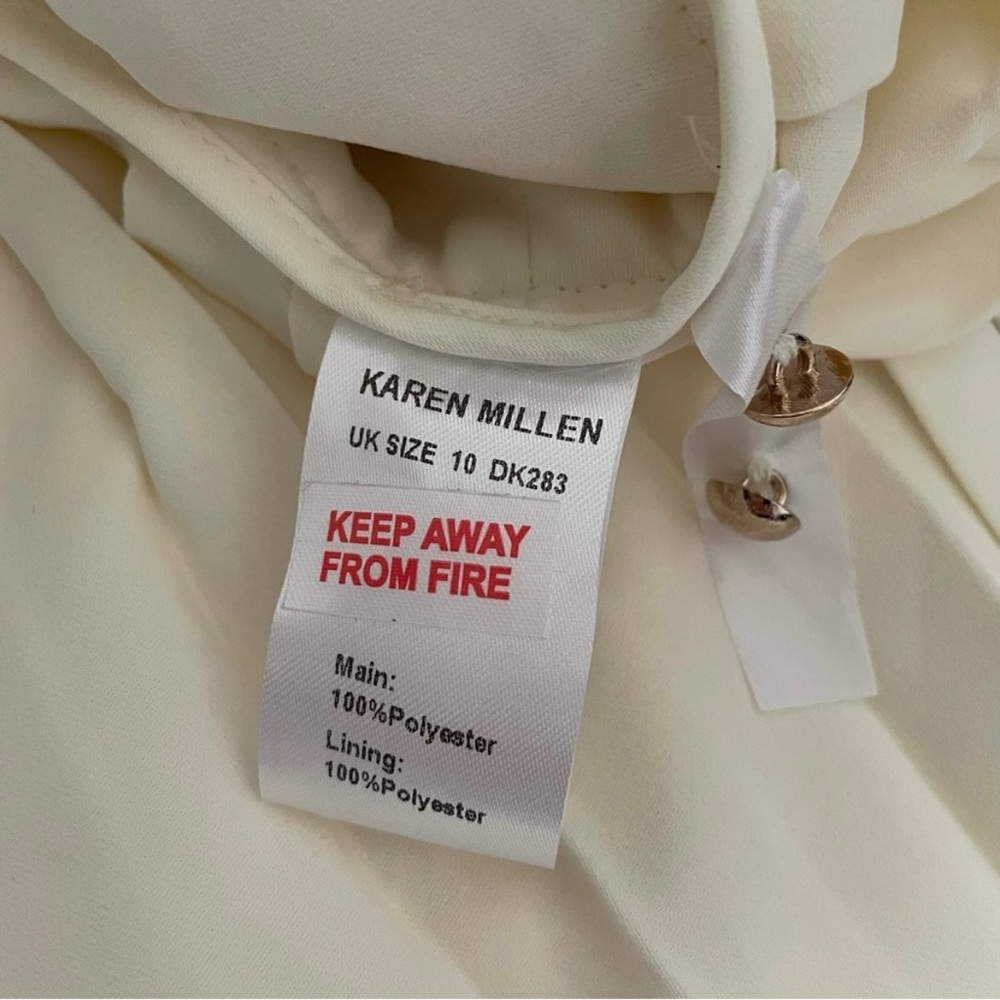 Karen Millen Soft Tailored Pleated Sleeveless Shirt Midi Dress 6 - Picture 3 of 9